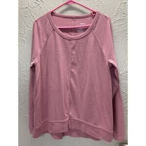 Sonoma Womens Mauve Pink Sweatshirt Round Neck Lounge Relaxation Size Medium